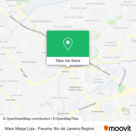 Mais Mega Loja - Pavuna map