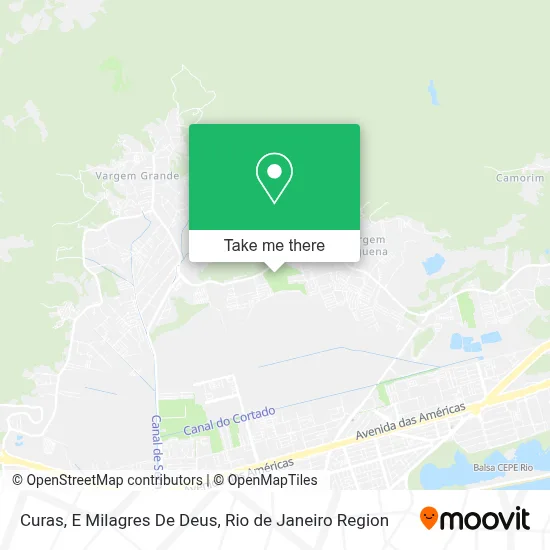 Curas, E Milagres De Deus map