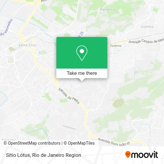 Sítio Lótus map