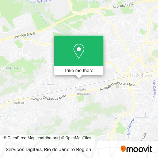 Serviços Digitais map