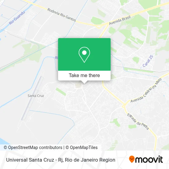 Universal Santa Cruz - Rj map