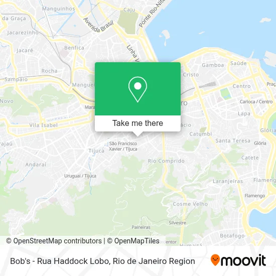 Bob's - Rua Haddock Lobo map