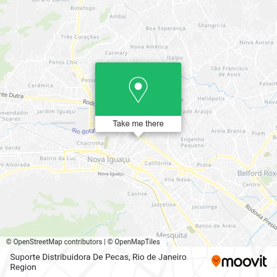 Suporte Distribuidora De Pecas map