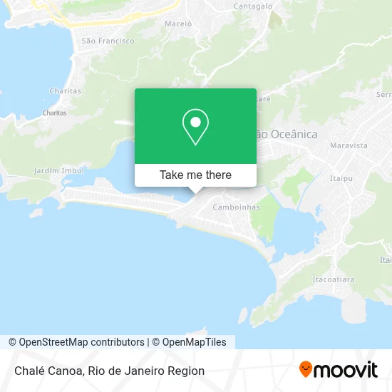 Chalé Canoa map