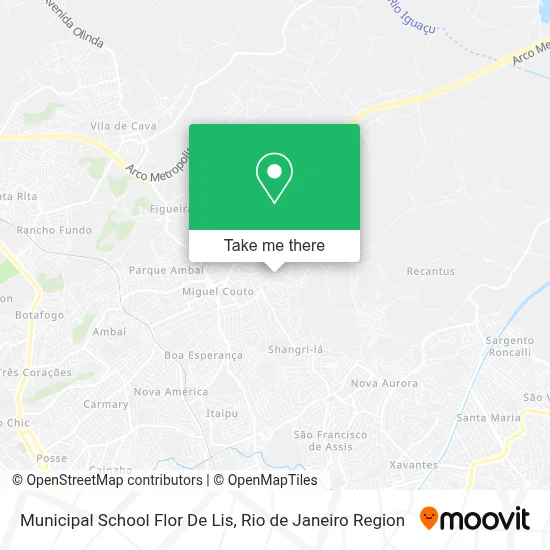 Municipal School Flor De Lis map