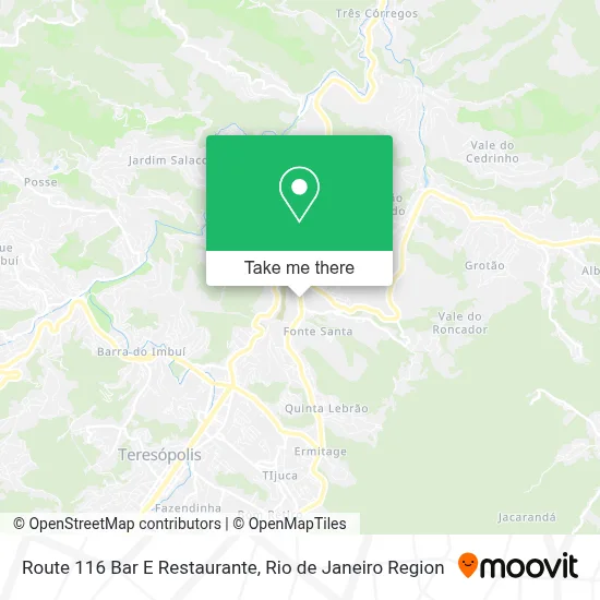 Route 116 Bar E Restaurante map