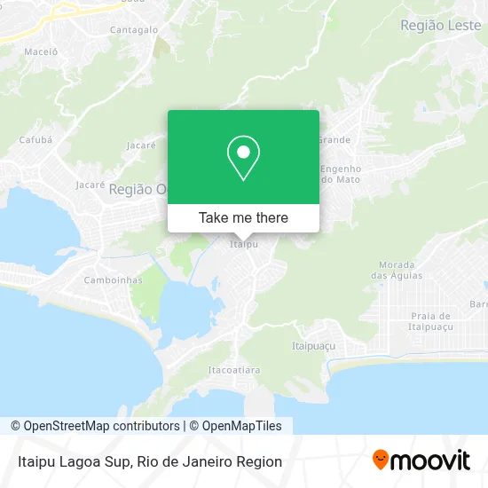 Itaipu Lagoa Sup map