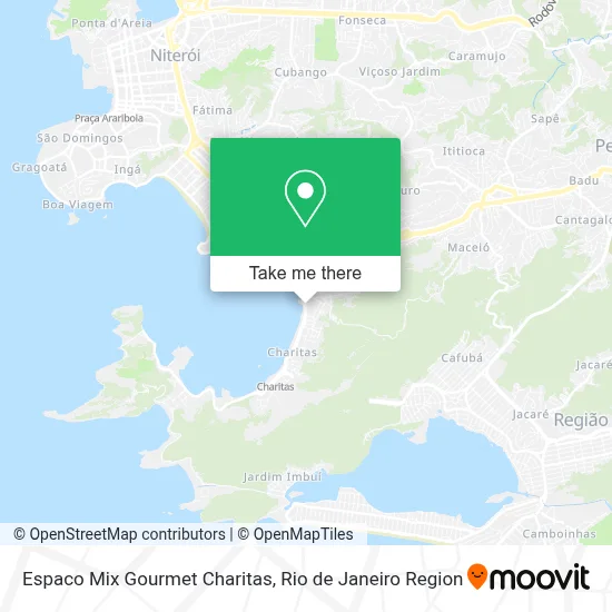 Espaco Mix Gourmet Charitas map