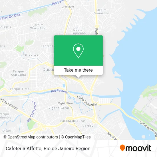 Cafeteria Affetto map