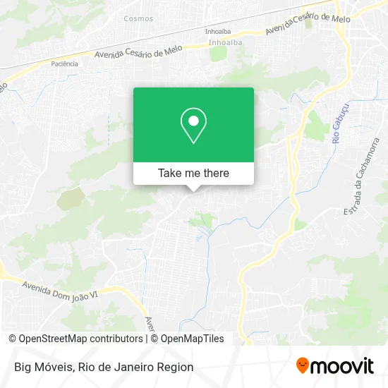 Big Móveis map
