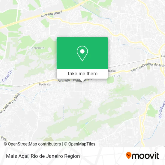 Mais Açaí map