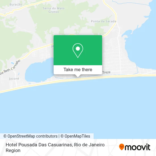 Hotel Pousada Das Casuarinas map