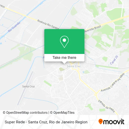 Super Rede - Santa Cruz map