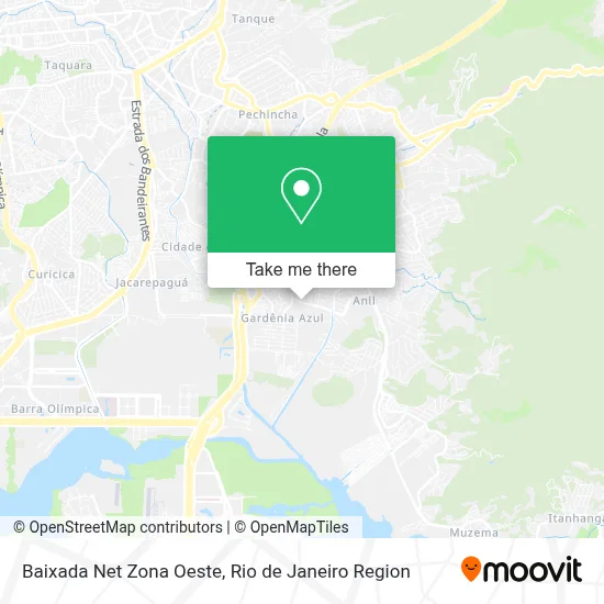 Baixada Net Zona Oeste map