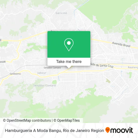 Hamburgueria A Moda Bangu map