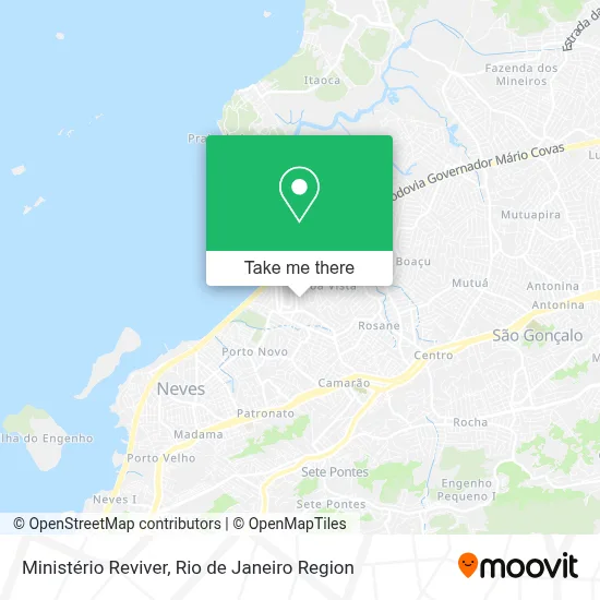 Ministério Reviver map