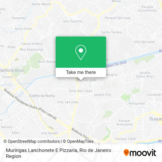 Muringas Lanchonete E Pizzaria map