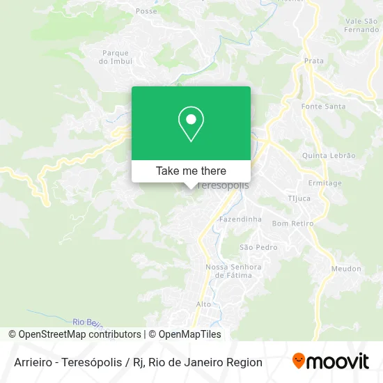 Arrieiro - Teresópolis / Rj map