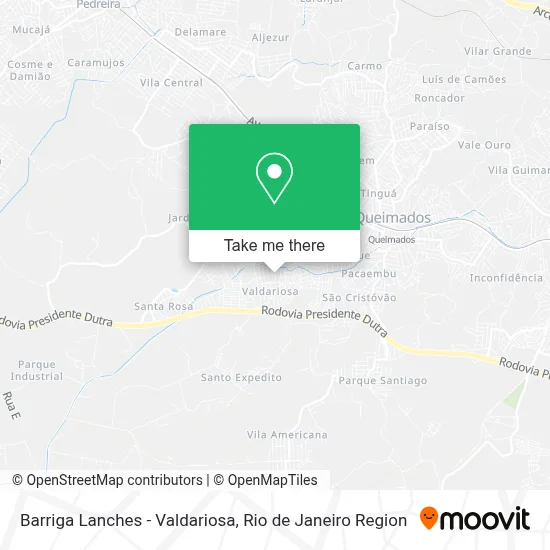 Barriga Lanches - Valdariosa map