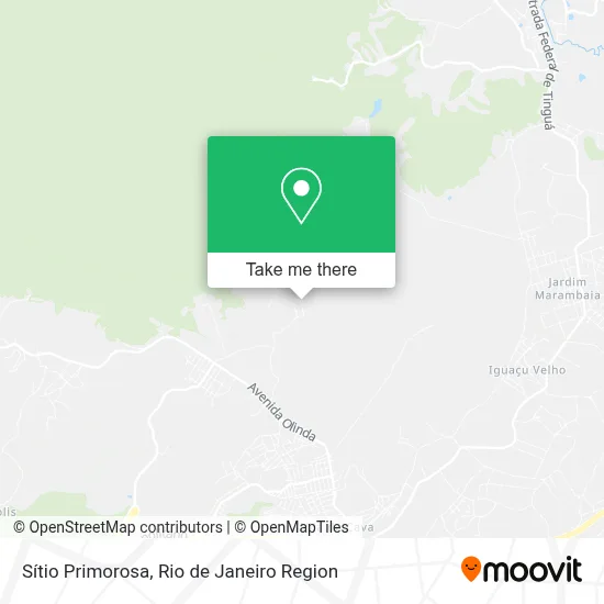 Sítio Primorosa map