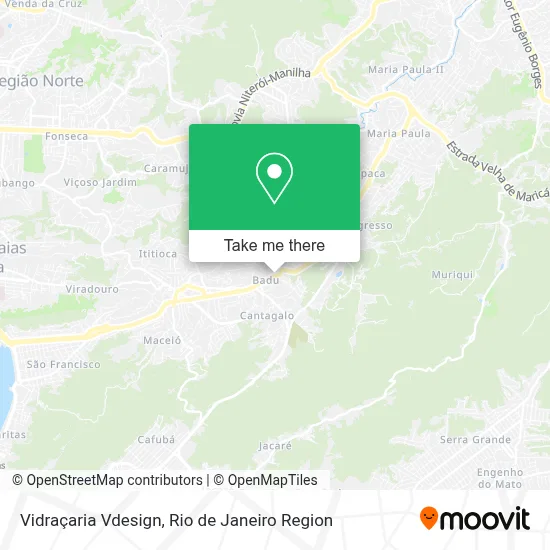 Vidraçaria Vdesign map
