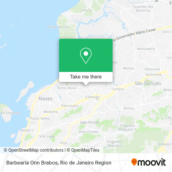 Barbearia Onn Brabos map