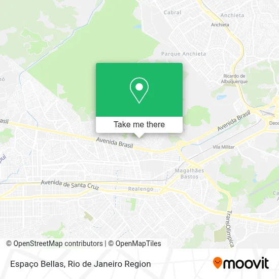 Espaço Bellas map