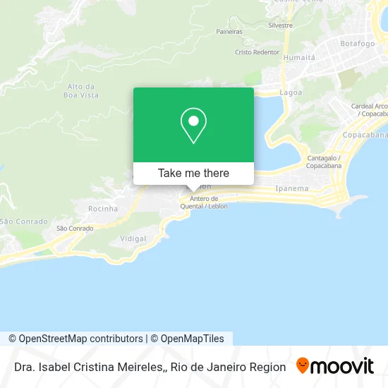 Dra. Isabel Cristina Meireles, map