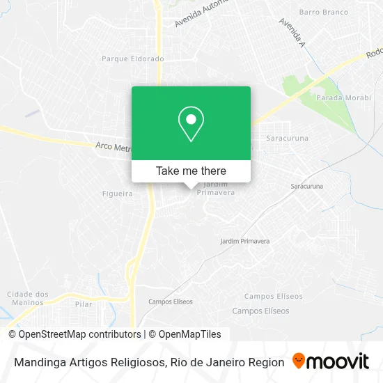 Mandinga Artigos Religiosos map
