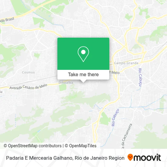 Padaria E Mercearia Galhano map