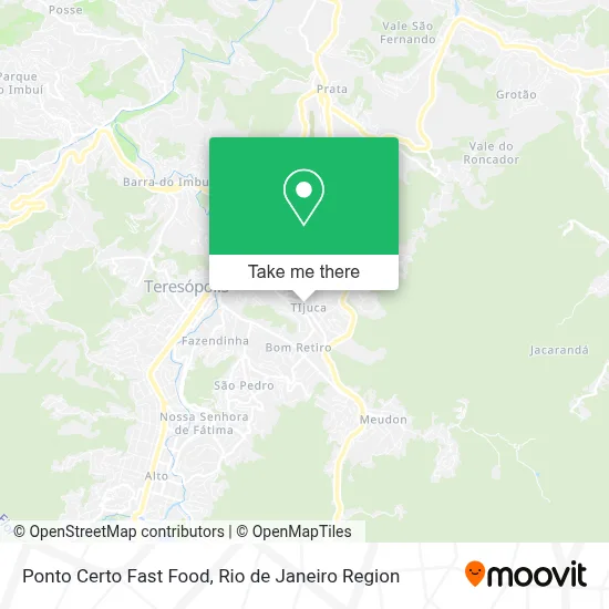Ponto Certo Fast Food map