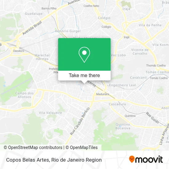 Copos Belas Artes map