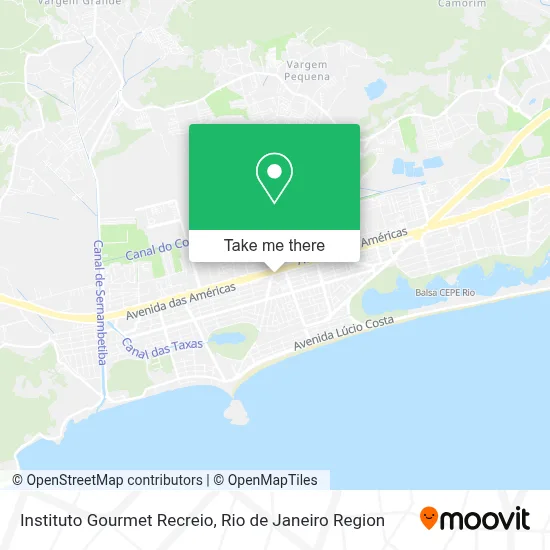 Instituto Gourmet Recreio map