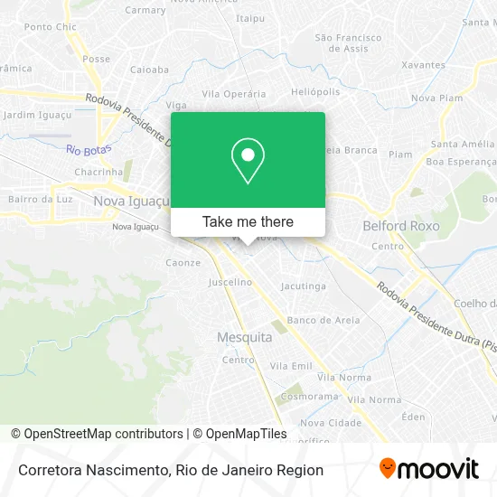 Corretora Nascimento map