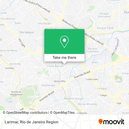 Larimar map