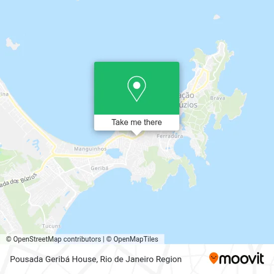 Pousada Geribá House map