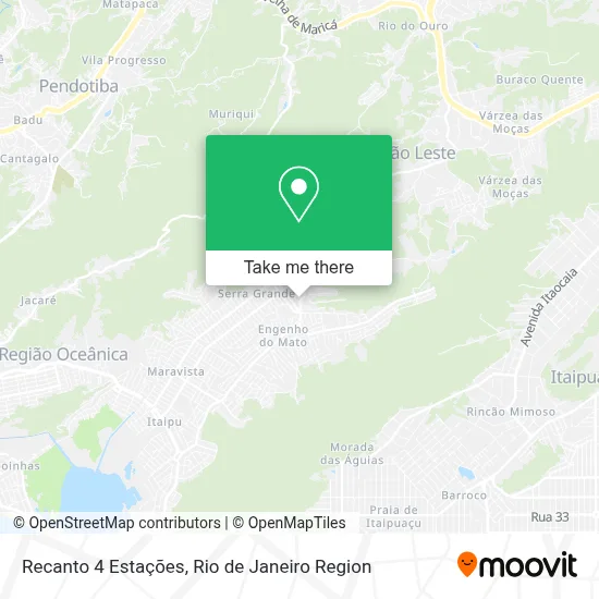 Recanto 4 Estações map