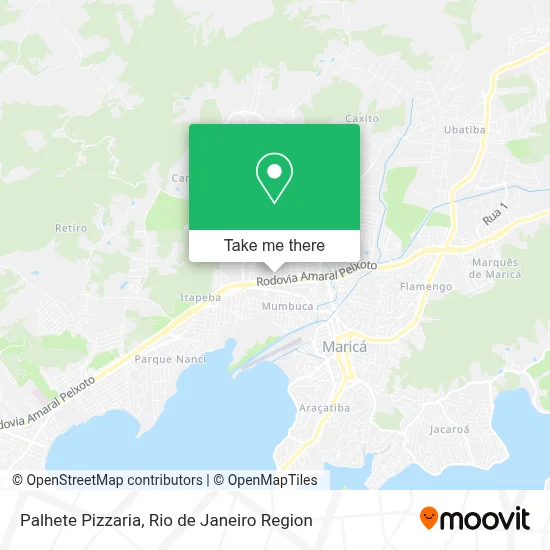 Palhete Pizzaria map