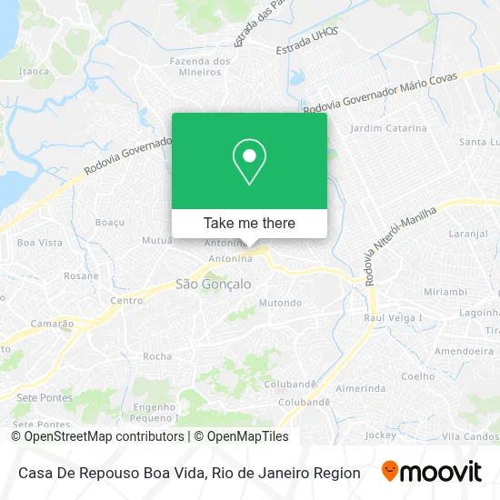 Casa De Repouso Boa Vida map