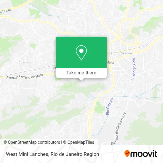 West Mini Lanches map
