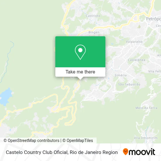 Castelo Country Club Oficial map