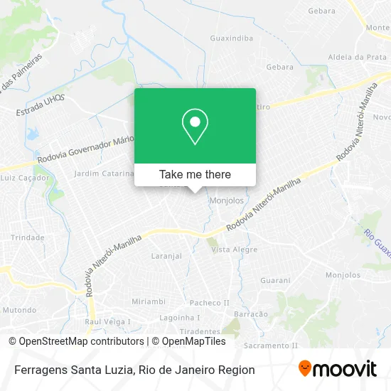 Ferragens Santa Luzia map