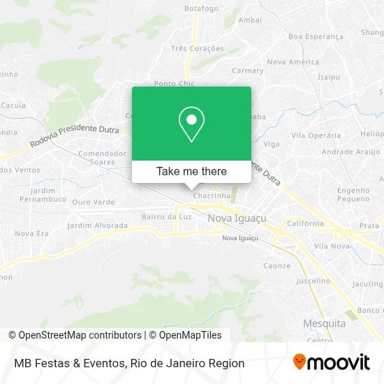 MB Festas & Eventos map
