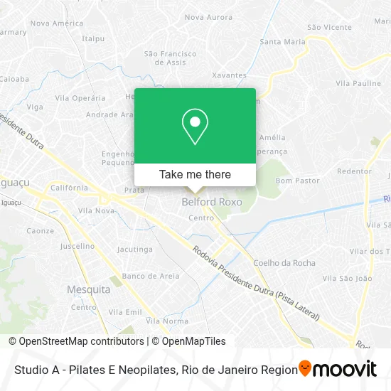 Studio A - Pilates E Neopilates map