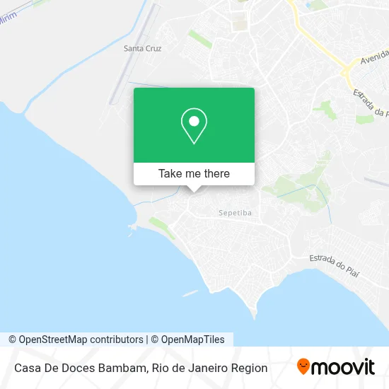 Casa De Doces Bambam map