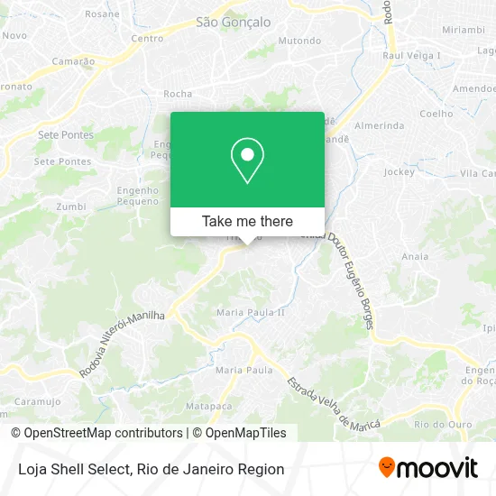 Loja Shell Select map