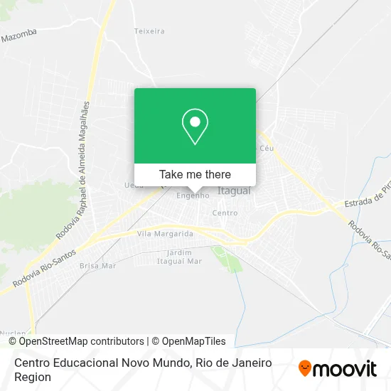Centro Educacional Novo Mundo map