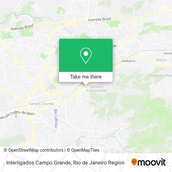 Interligados Campo Grande map