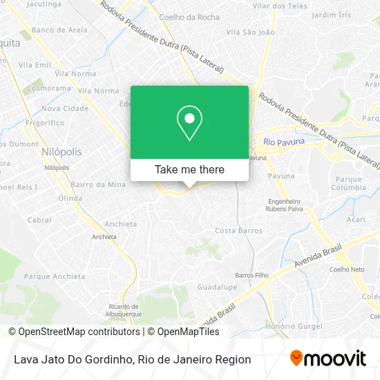 Lava Jato Do Gordinho map