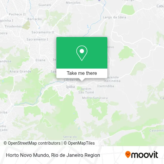 Horto Novo Mundo map